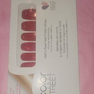 Color Street NWT Cran-Tastic Sparkling Red Nail Strips